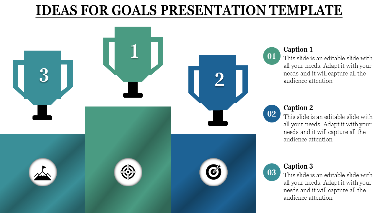 Awe-Inspiring Goals Presentation Template For Presentation